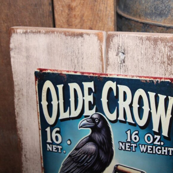 NEW Rustic Farmhouse OLDE CROW Laundry Detergent Advertisement Wall Decor Sign - Picture 3 of 4
